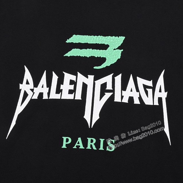 Balenciaga專櫃巴黎世家2023SS新款印花T恤 男女同款 tzy2798